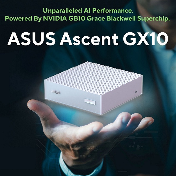 Asus предлагает почти тот же мини-суперкомпьютер, как у Nvidia, только на 1000 долларов дешевле. Представлен Ascent GX10