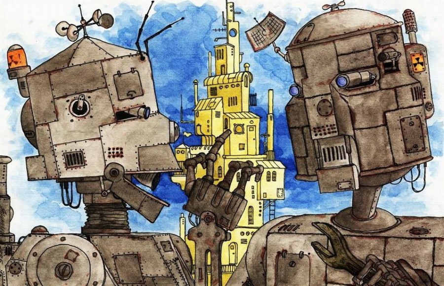 Saatchi Art, Heated Debate, художник Михаил Яшин (источник)