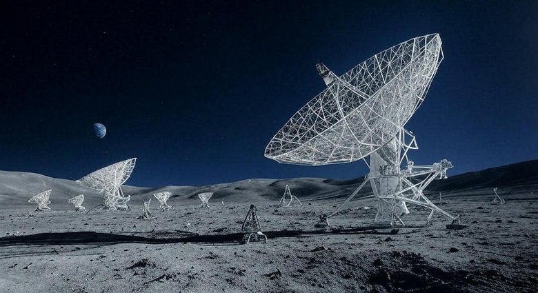 Сигналы из космоса, которые не проходят через земную атмосферу: учёные хотят построить массив радиотелескопов на обратной стороне Луны