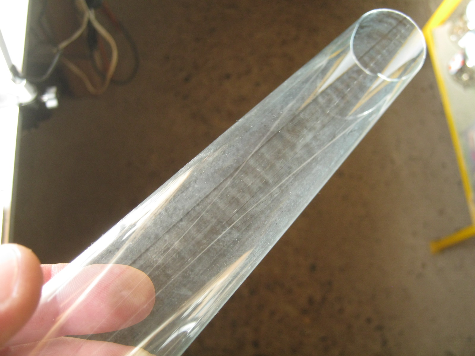 Любительское электровакуумное дело. Освоение стекла от крупных ЛДС Т12 - 11