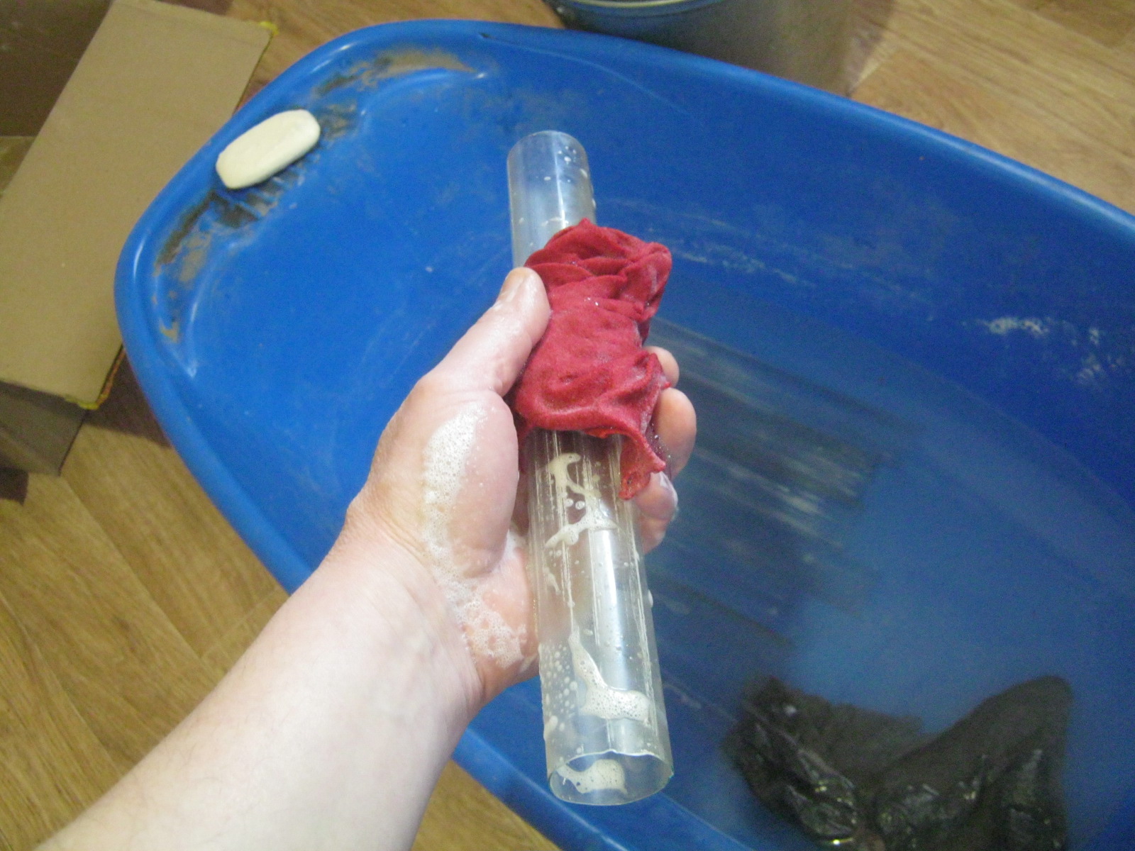 Любительское электровакуумное дело. Освоение стекла от крупных ЛДС Т12 - 8