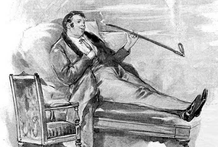 Манилов из книги Н.В. Гоголя «Мёртвые души» уютно на диване мечтает сделать крутой Интернет-ресурс построить мост