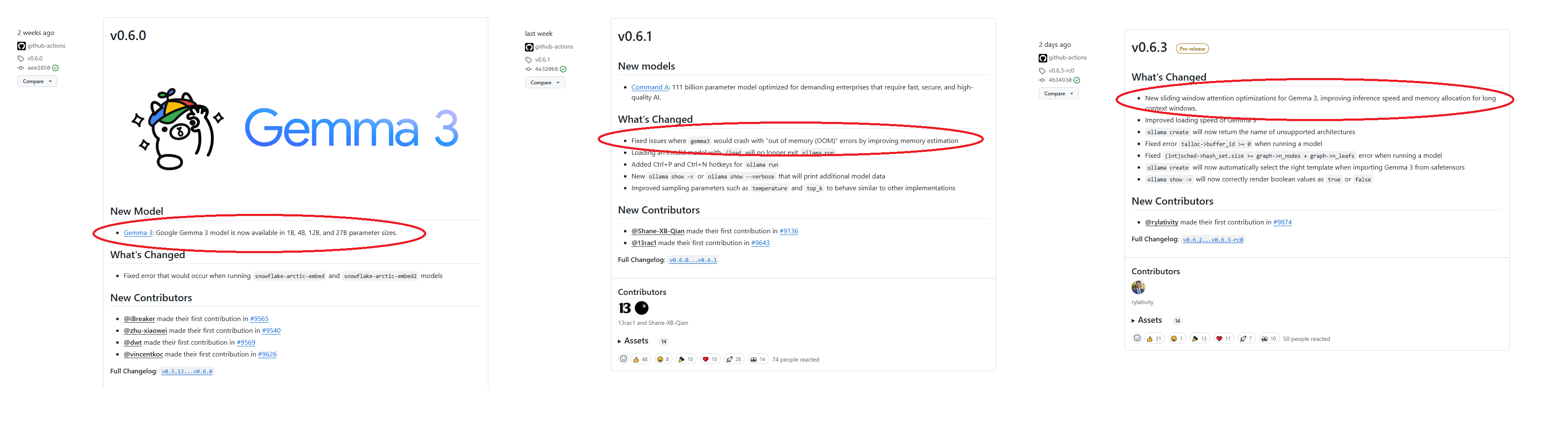 Fixed issues where gemma3 would crash with "out of memory (OOM)" errors by improving memory estimation