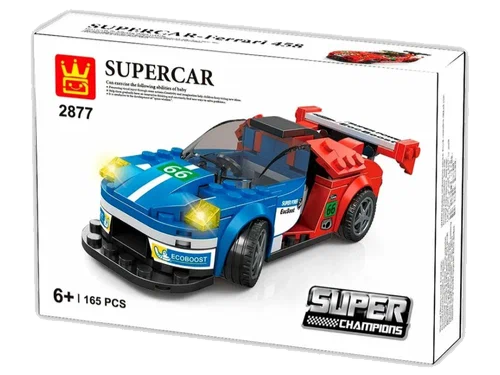 А детали в круге только двух цветов, потому что набор предназначался вот для такой машинки