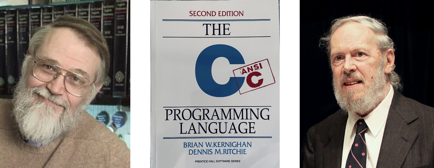 Рисунок 2. Брайан Керниган и Деннис Ритчи смотрят на читателей своей книги