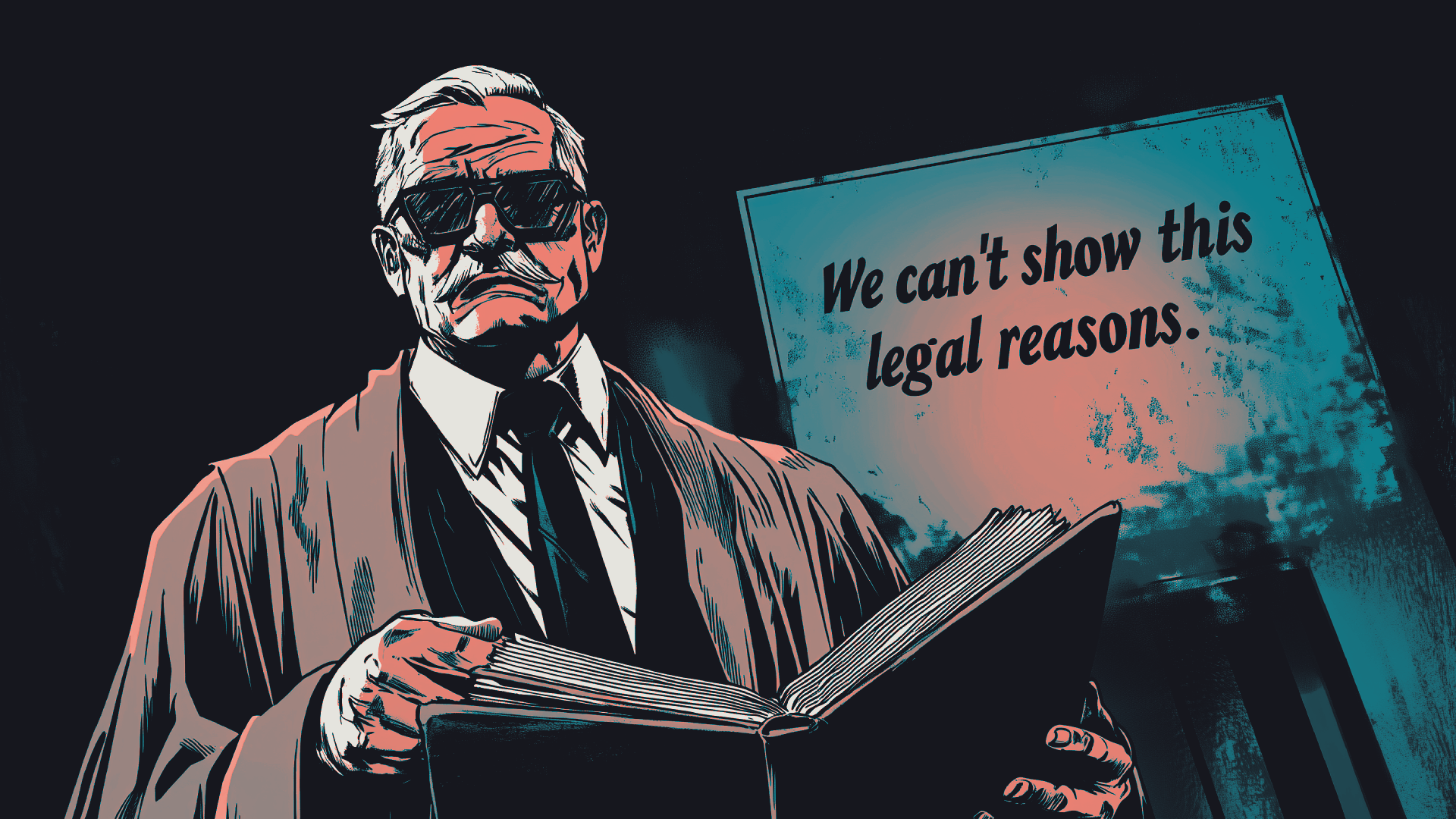 "Мы не можем показать это по юридическим причинам"