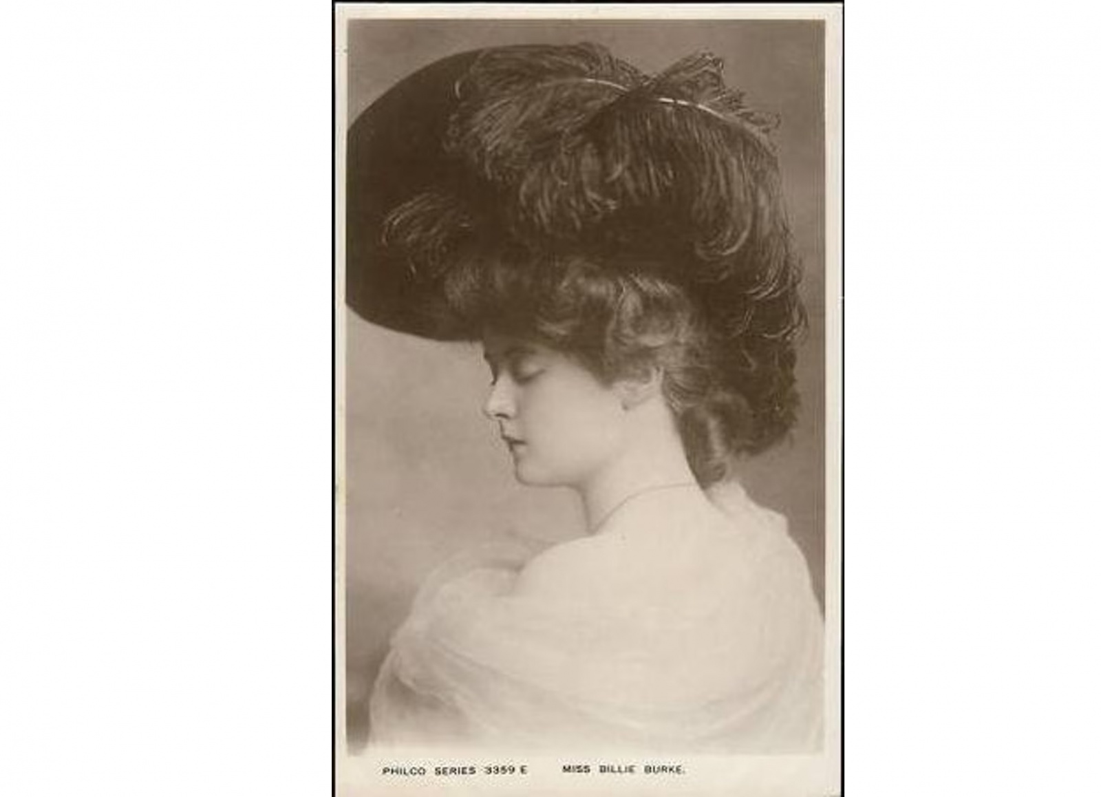 Открытка с изображением актрисы Билли Берк. Источник