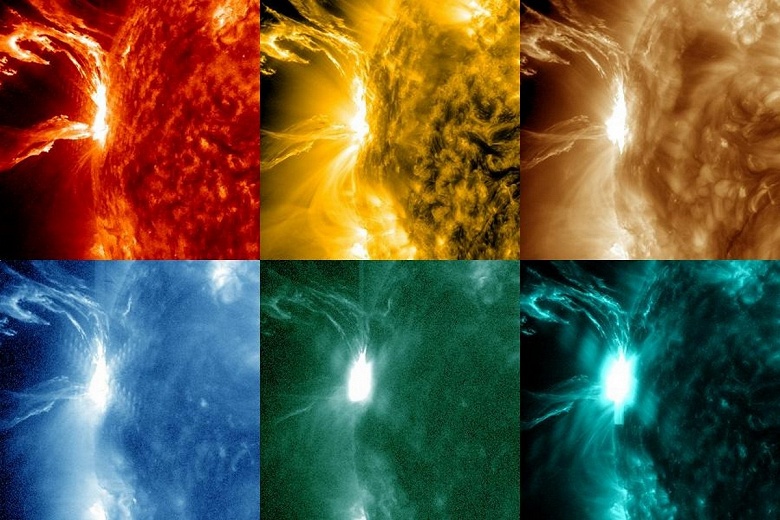 &laquo;Вспышка исключительно красивая с сильными выбросами&raquo;. Солнце сильно &laquo;разошлось&raquo; и выбросило сразу несколько мощных вспышек