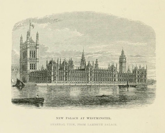 А вместо сгоревшего Вестминстерского дворца построили неоготику по проекту Чарльза Бэрри