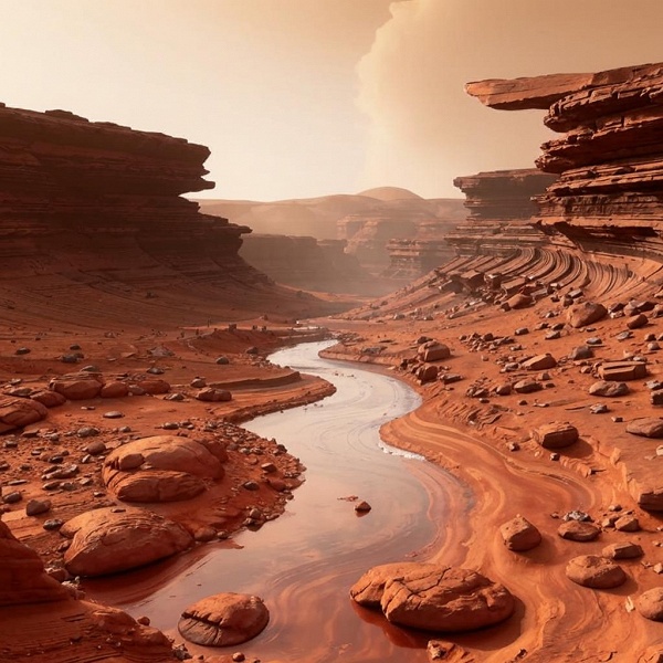 Учёные: три миллиарда лет назад на Марсе были скрытые каналы и озера — они возникли вследствие таяния льдов - 1 Учёные: три миллиарда лет назад на Марсе были скрытые каналы и озера — они возникли вследствие таяния льдов