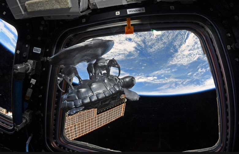 Привет «плоскоземельщикам». Из космоса показали «Землю на трех слонах и черепахе» - 1 Привет «плоскоземельщикам». Из космоса показали «Землю на трех слонах и черепахе»