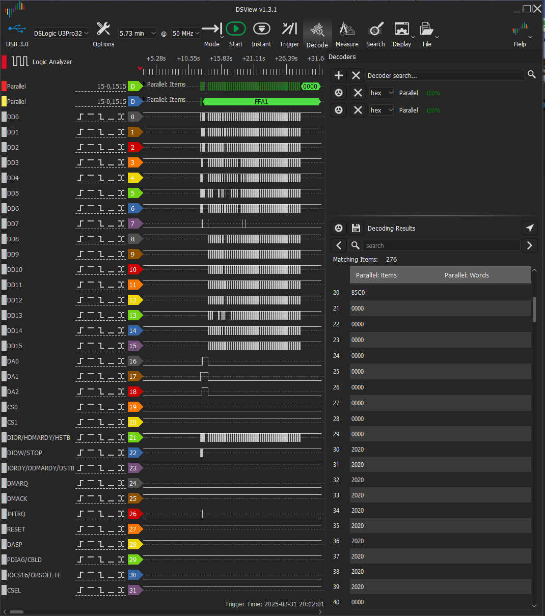 А вот так оно выглядит в анализаторе.