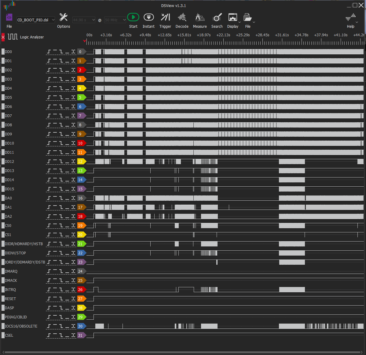 Пример загрузки PC с диска в режиме PIO