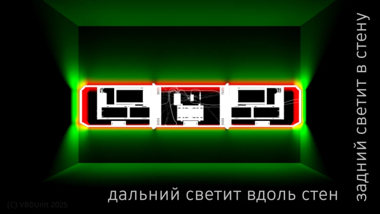 Две статичные подсветки