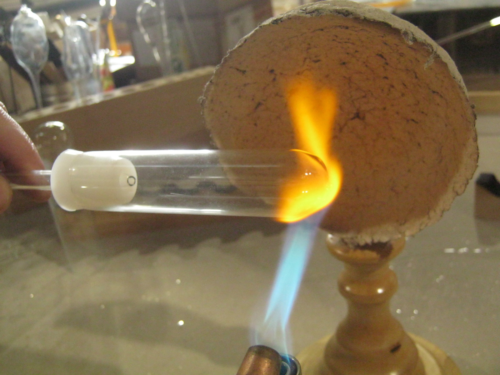 Изготовление простой газоразрядной лампы с распыляемым Ti геттером - 13 Изготовление простой газоразрядной лампы с распыляемым Ti геттером - 13