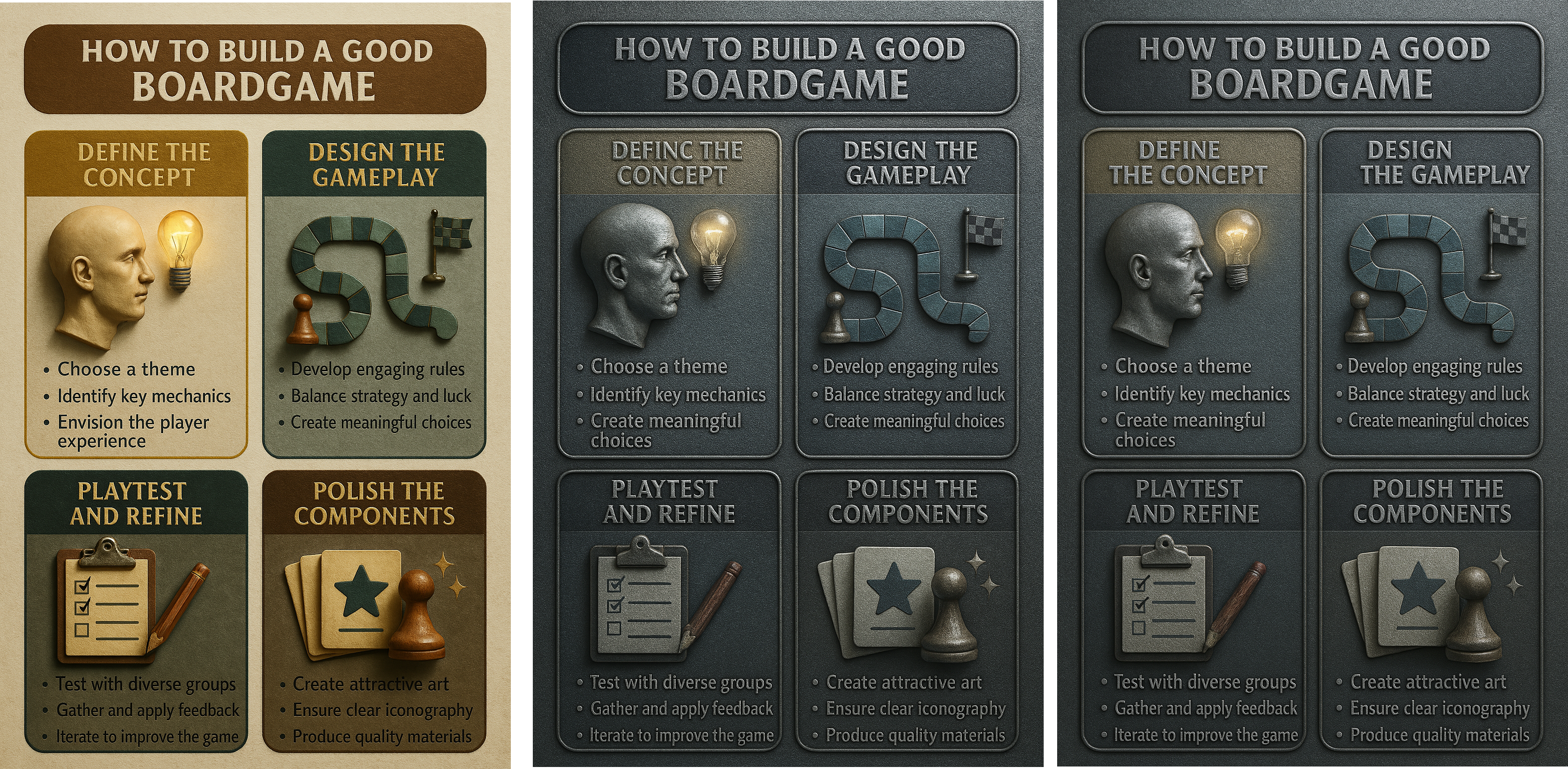 Последовательные изменения инфографики согласно запросам