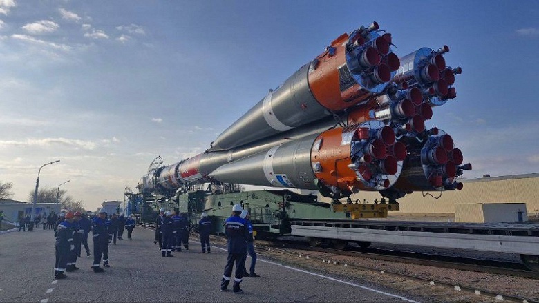 «Ракета на закате невероятна»: Роскосмос поделился снимками «Союза-2.1а» с кораблём «Союз МС-27» - 1 «Ракета на закате невероятна»: Роскосмос поделился снимками «Союза-2.1а» с кораблём «Союз МС-27»