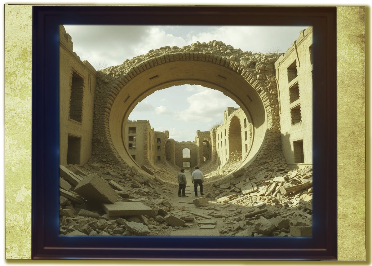 Руины одного из городов на Ближнем Востоке.