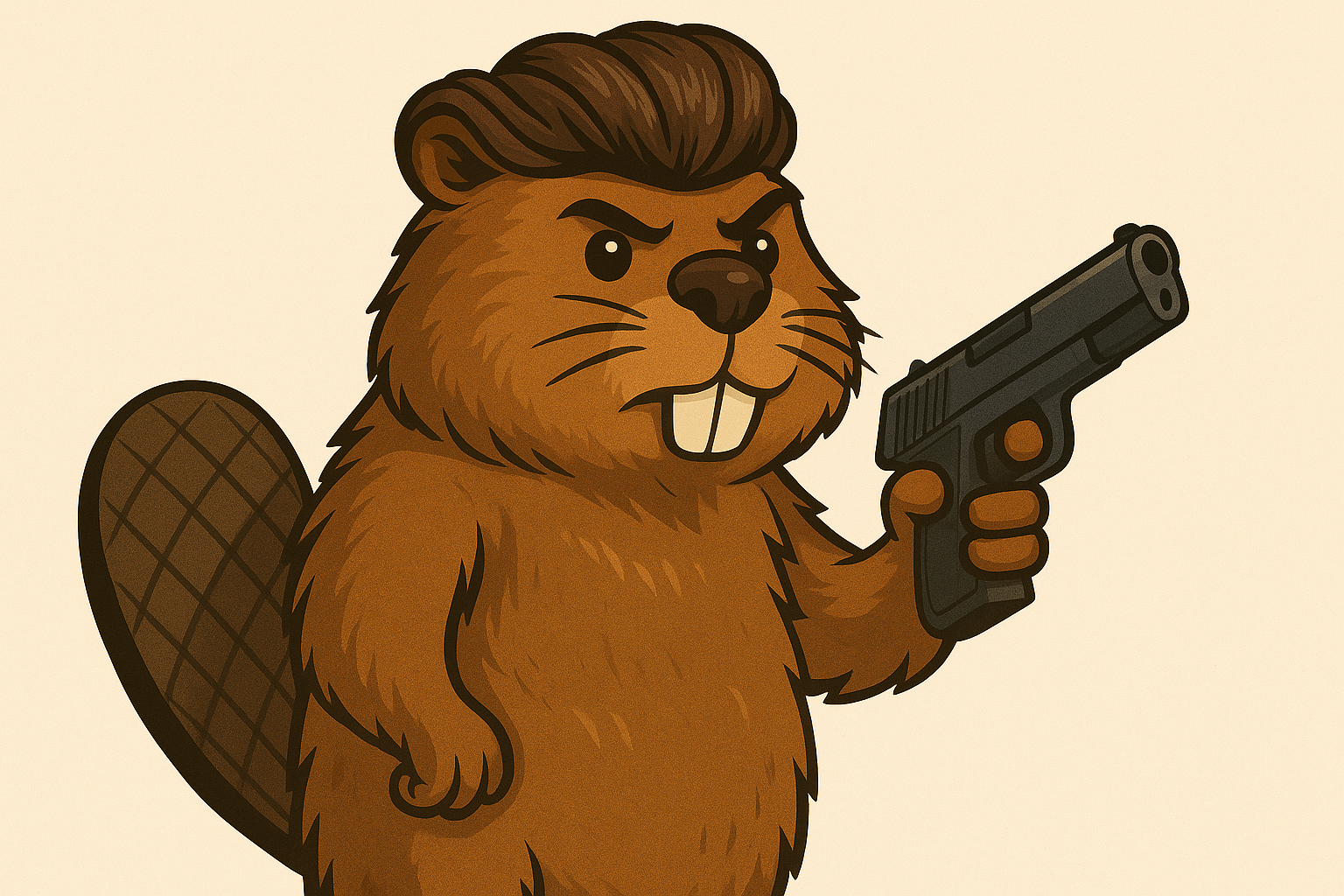 Как вам прическа у бобра?