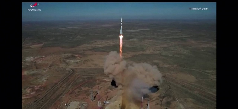 «Полёт нормальный!»: запуск с Байконура прошёл идеально, «Союз МС-27» доставит экипаж к МКС через три часа полёта - 4 «Полёт нормальный!»: запуск с Байконура прошёл идеально, «Союз МС-27» доставит экипаж к МКС через три часа полёта