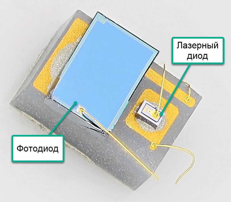 Рис. 16. Лазерный диод трансивера GBIC Nortel Networks AA1419001 (источник)  