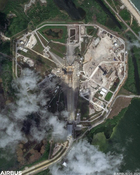 Из космоса показали новую стартовую площадку SpaceX Starship во Флориде - 2 Из космоса показали новую стартовую площадку SpaceX Starship во Флориде