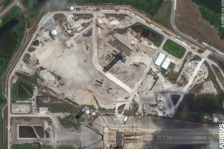 Из космоса показали новую стартовую площадку SpaceX Starship во Флориде - 1 Из космоса показали новую стартовую площадку SpaceX Starship во Флориде