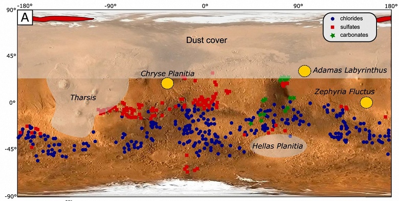 Лаборатория Марса: эксперименты с солью объяснили формирование загадочных структур