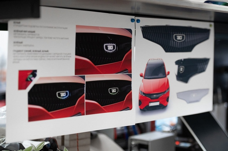 Новый 160-сильный Geely Coolray белорусского производства получит уникальный дизайн. Появились свежие фото с производства Belgee EX50