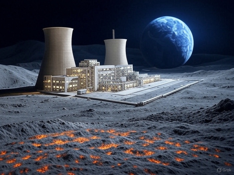 В России разработали детальный план атомной электростанции на Луне: роботы за 54 дня построят из реголита АЭС с реакторами типа &laquo;Ромашка&raquo; 