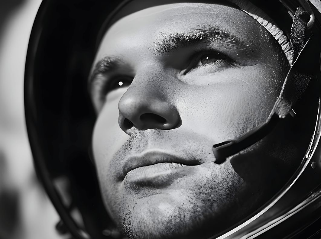 «Небо очень чёрное. Земля голубая. Всё видно очень ясно.» — Юрий Гагарин  