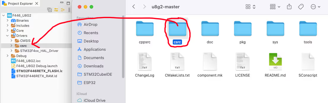 Портируем графическую библиотеку U8G2 на STM32 - 2