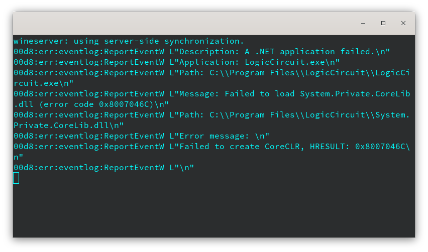 Лог запуска