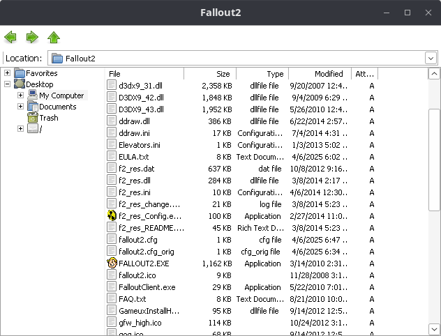 Папка с установленным F2