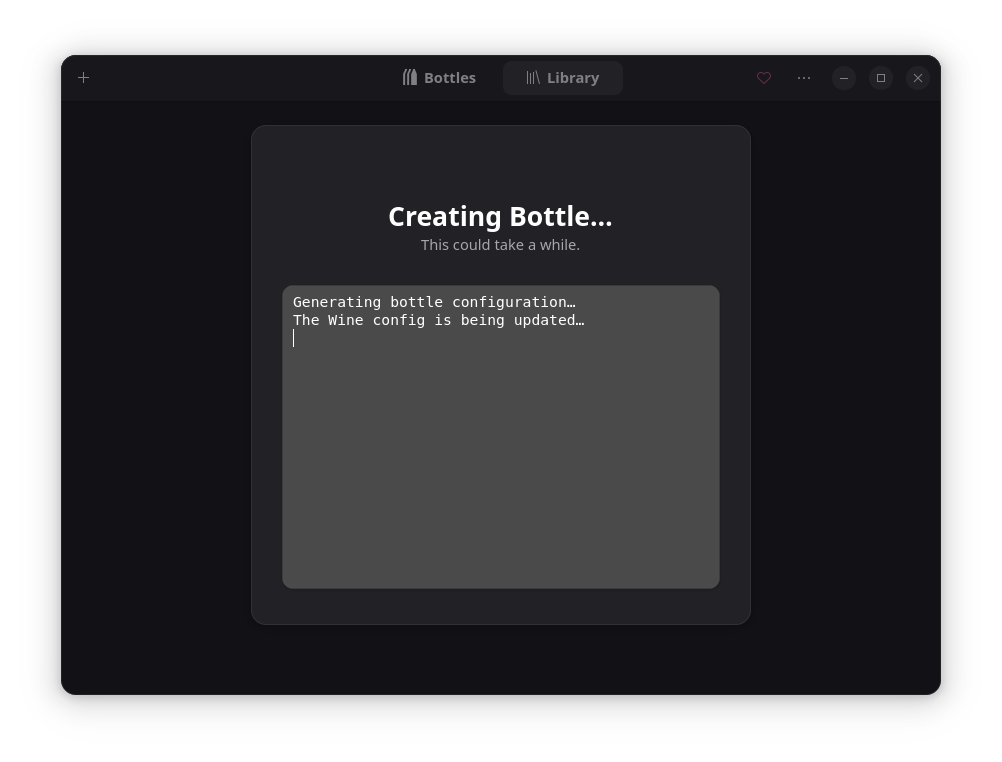 Лог при создании