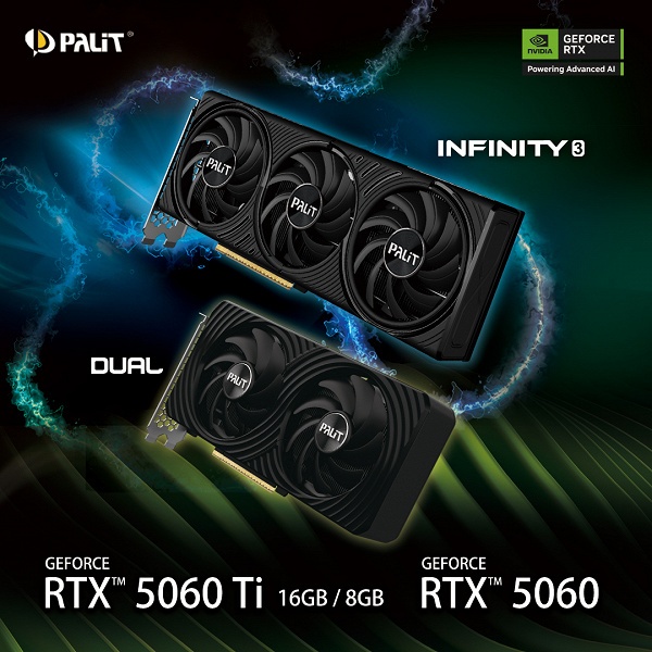 Palit представила GeForce RTX 5060 Ti и RTX 5060 раньше срока - 1 Palit представила GeForce RTX 5060 Ti и RTX 5060 раньше срока