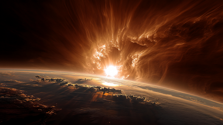 К Земле летят гигантские протуберанцы (сотни тысяч км), вероятность полярных сияний &mdash; одна из самых высоких за последние месяцы