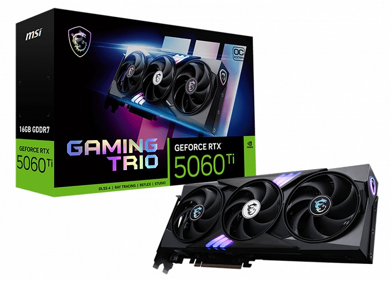 В России стартовали продажи GeForce RTX 5060 Ti: самый дешевый ускоритель Nvidia с 16 ГБ памяти оценили в 55 тыс. рублей - 1 В России стартовали продажи GeForce RTX 5060 Ti: самый дешевый ускоритель Nvidia с 16 ГБ памяти оценили в 55 тыс. рублей