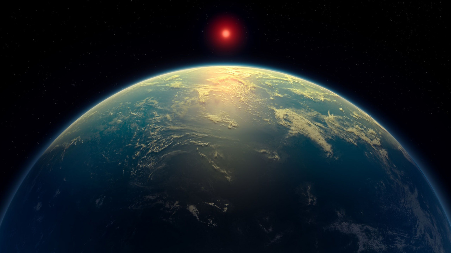 Экзопланета K2-18b в представлении художника. Credit: A. Smith/N. Mandhusudhan