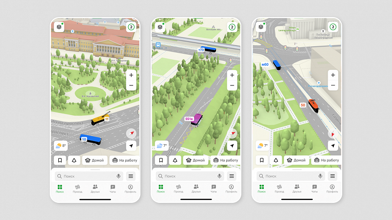 Впервые в России: 2ГИС &laquo;оживил&raquo; общественный транспорт на картах