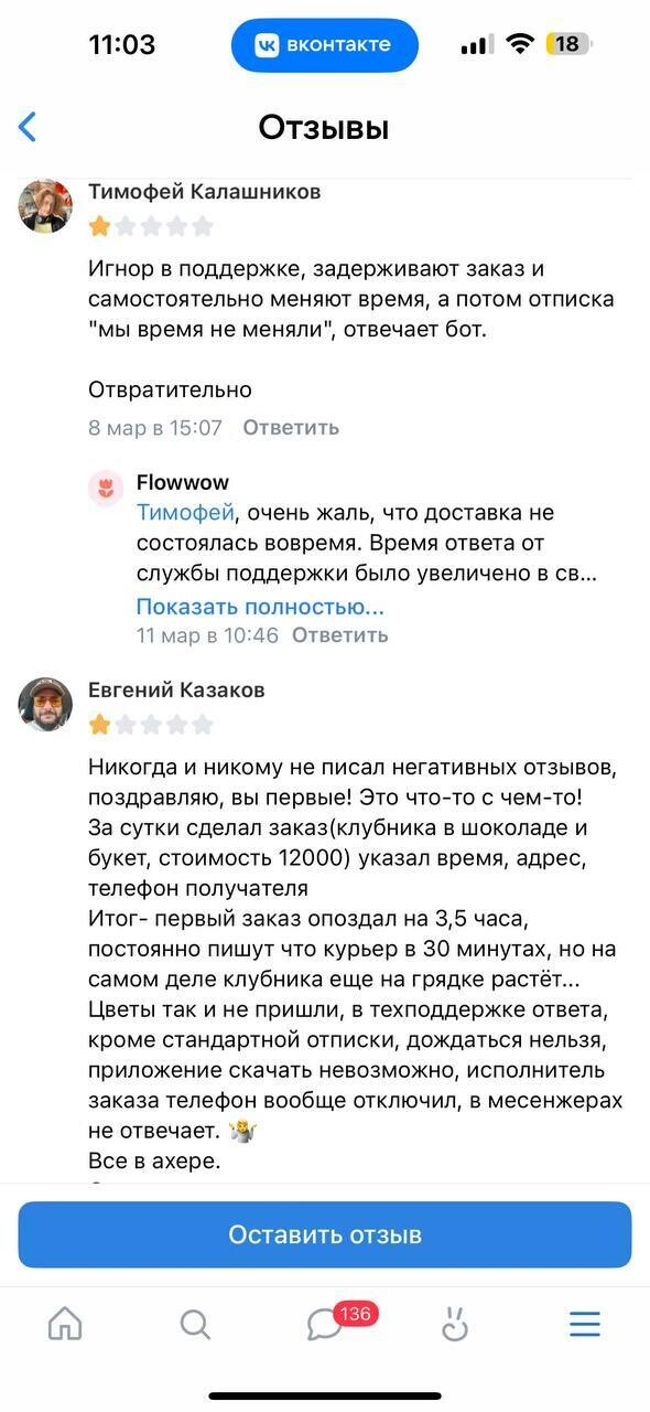 Как потерять тысячи клиентов за один день из-за процессов: кейс Flowwow - 5 Как потерять тысячи клиентов за один день из-за процессов: кейс Flowwow - 5