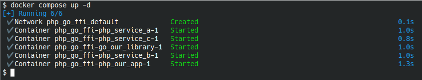 У автора "docker compose", а не "docker-compose"