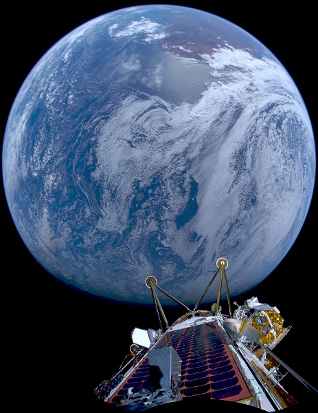 &laquo;Матушка Земля с нашего последнего визита на Луну&raquo;. Intuitive Machines поделилась портретом земного шара, сделанным модулем IM-2 Athena