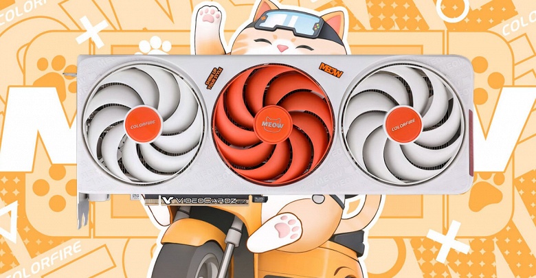 Самая кошачья GeForce RTX 5060 Ti. Colorfire представила модель Meow