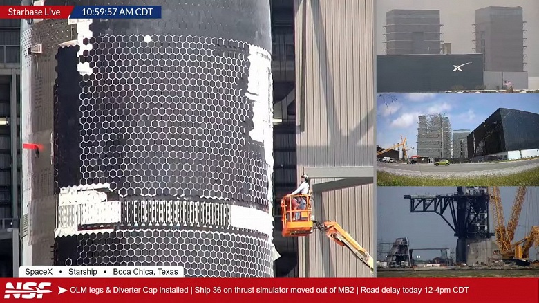 Доработанный Starship вывезли из ангара