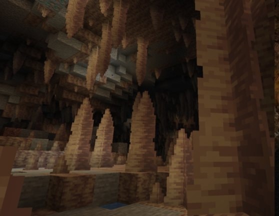 ...и карстовой пещеры в игре.