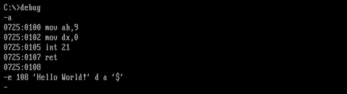 Ввод данных строки со смещения 108h