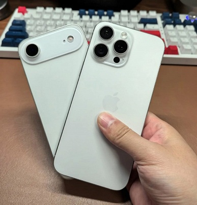 Точь-в-точь как настоящие смартфоны, но без начинки. Черные и белые макеты iPhone 17, iPhone 17 Air, iPhone 17 Pro и iPhone 17 Pro Max показали на фото