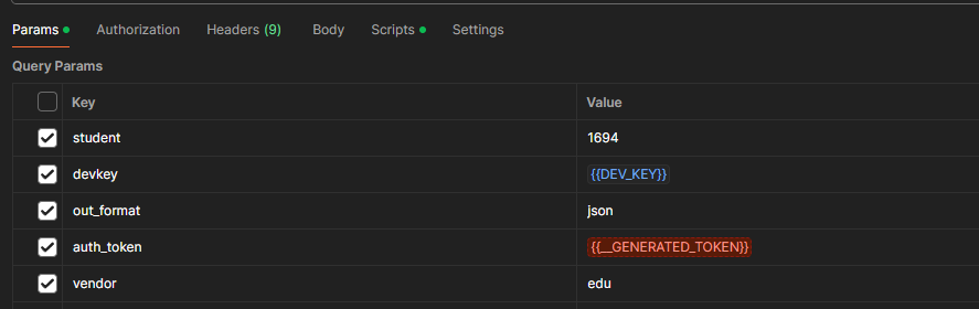 Запрос на получения профиля