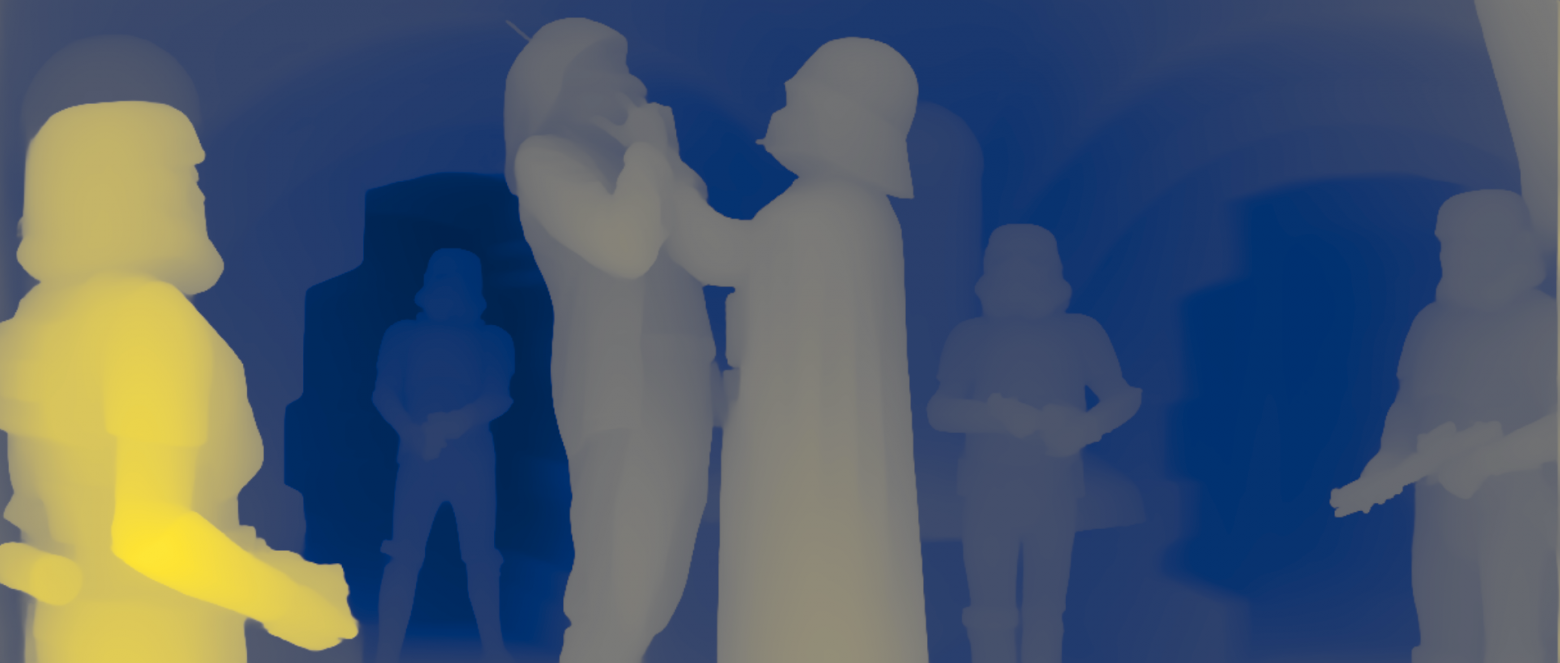 Пример карты глубины для фрейма